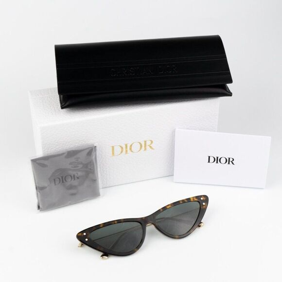 NEW Dior MISSDIOR B4U CD40105U 52N 22C0 Havana Green Unisex Cat Eye Sunglasses main image 8